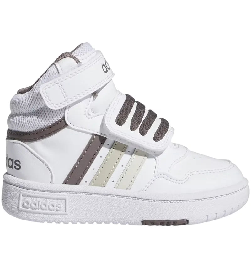 adidas Hoops Mid White Orbit Grey Putty (TD) - vue 360