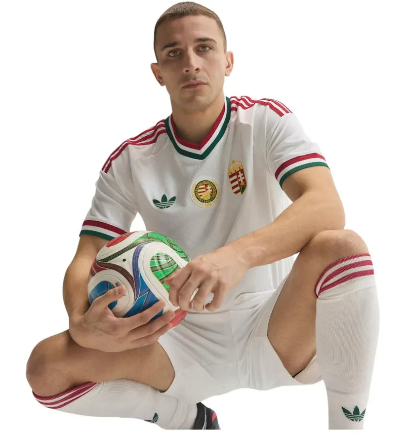 adidas Hungary 26 Away Authentic Jersey White - vue 360