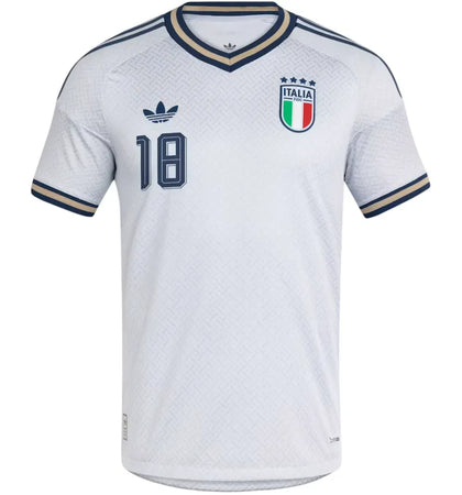 adidas Italy 26 Away Authentic Barella Jersey Aeroblue - authentic adidas apparel