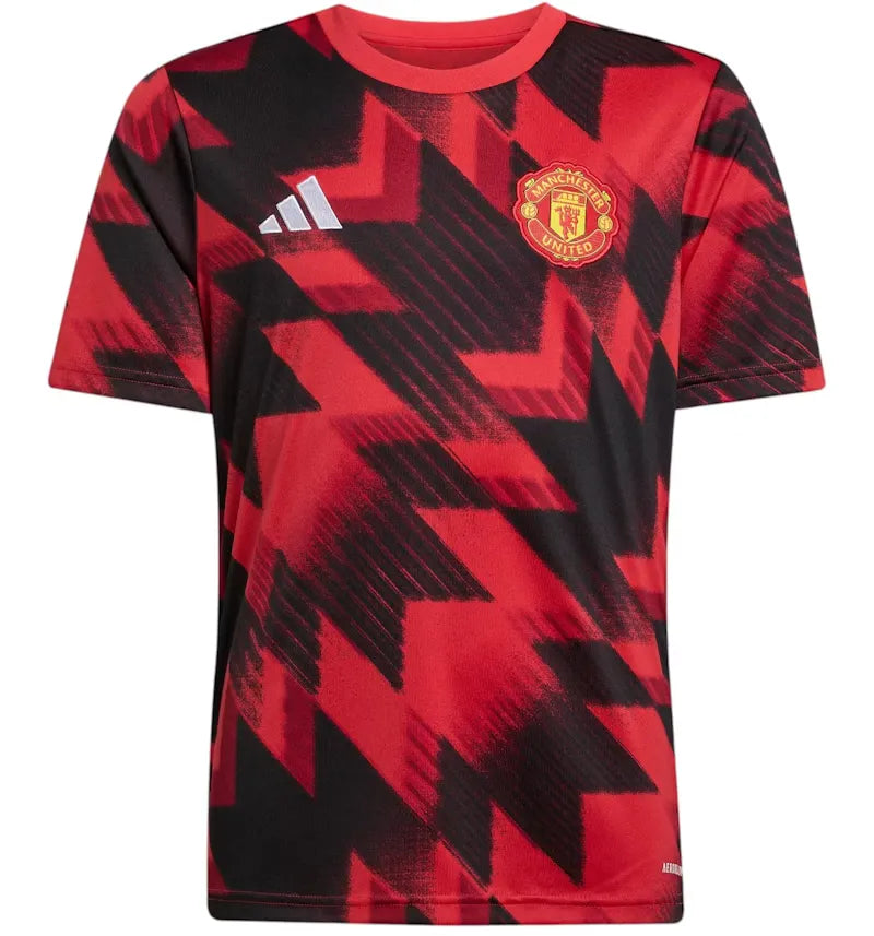 adidas Kids 25/26 Pre-Match Jersey Mufc Red - vue 360