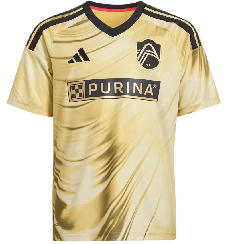 adidas Kids St. Louis City SC 26/27 Away Jersey Pyrite - vue 360