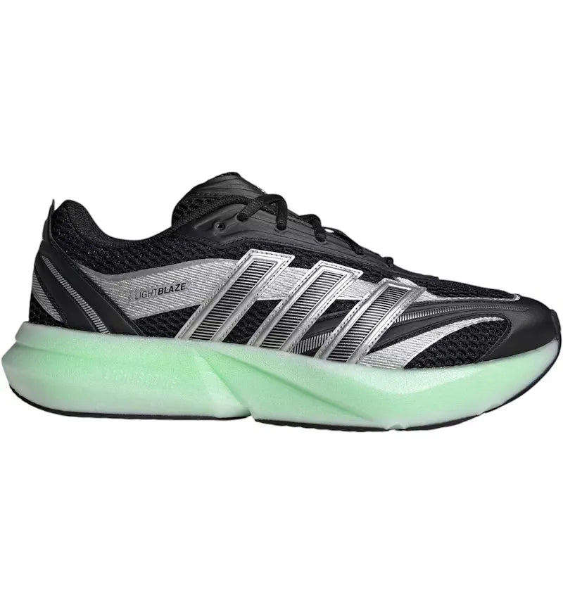adidas Lightblaze Glow Core Black Silver Metallic Lime Burst - vue 360