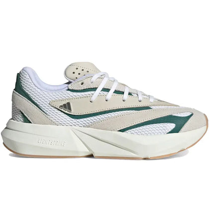 adidas Lightstride Off White Silver Metallic Collegiate Green (Women's) - authentic adidas sneakers