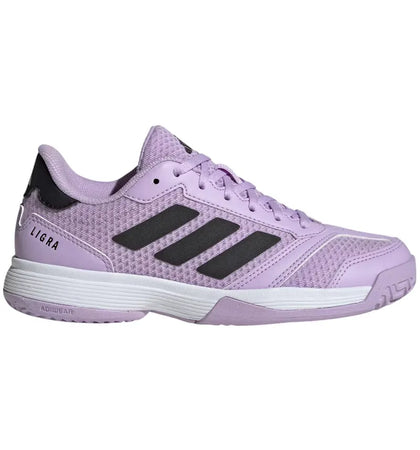 adidas Ligra 8 Indoor Powder Plum Core Black Cloud White (GS) - authentic adidas sneakers