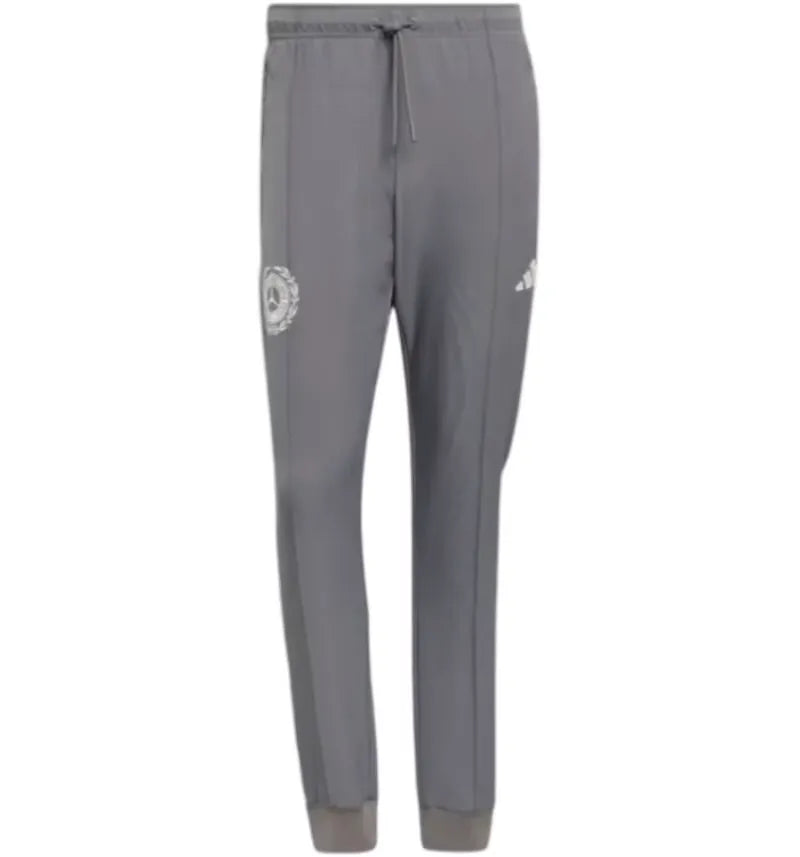 adidas Mercedes AMG Petronas Formula 1 Team Silver Arrows Icon Slim Fit Track Pants (Asia Sizing) Granite/Off White - vue 360