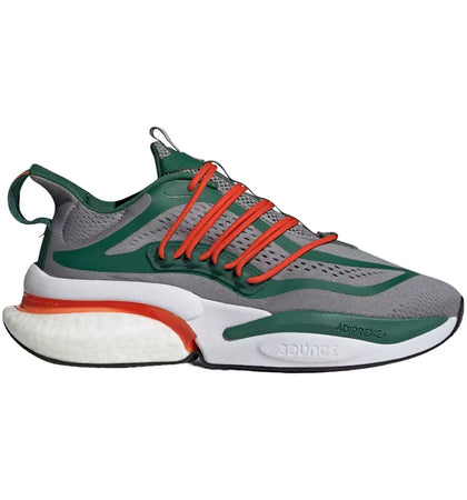 adidas Miami Alphaboost V1 Grey Team Dark Green Team Orange - authentic adidas sneakers