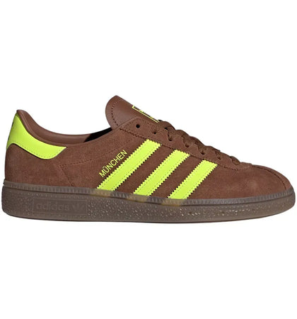 adidas Muenchen Preloved Brown Solar Yellow (Women's) - authentic adidas sneakers
