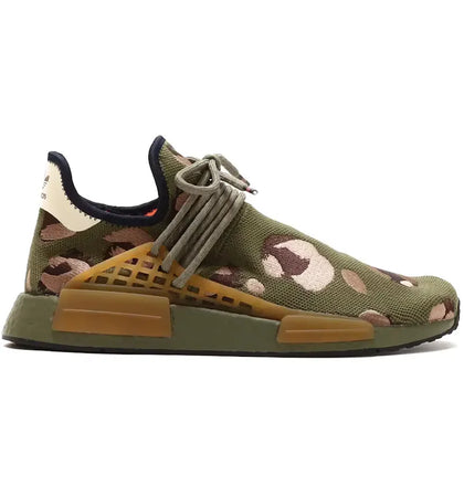 adidas NMD HU Pharrell Animal Print Olive - authentic adidas sneakers