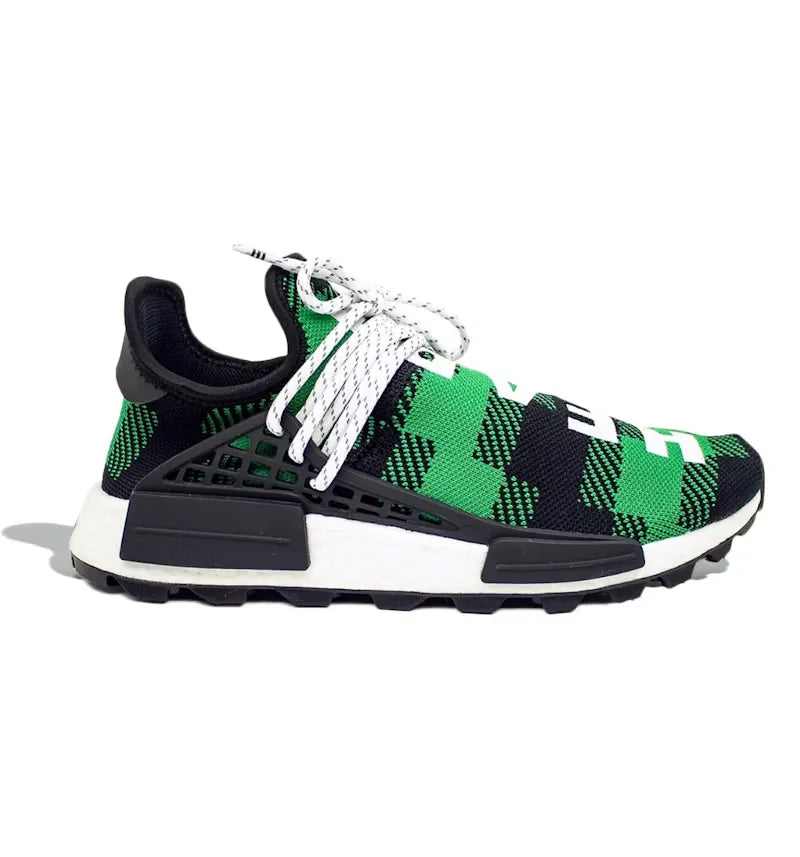 adidas NMD Hu Pharrell x BBC Green Plaid - vue 360