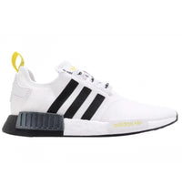 adidas NMD R1 STLT Primeknit White Black Bright Yellow