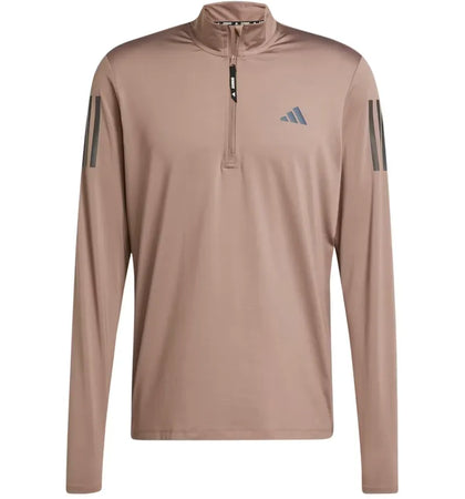 adidas Own The Run Half-Zip Trace Brown - authentic adidas product