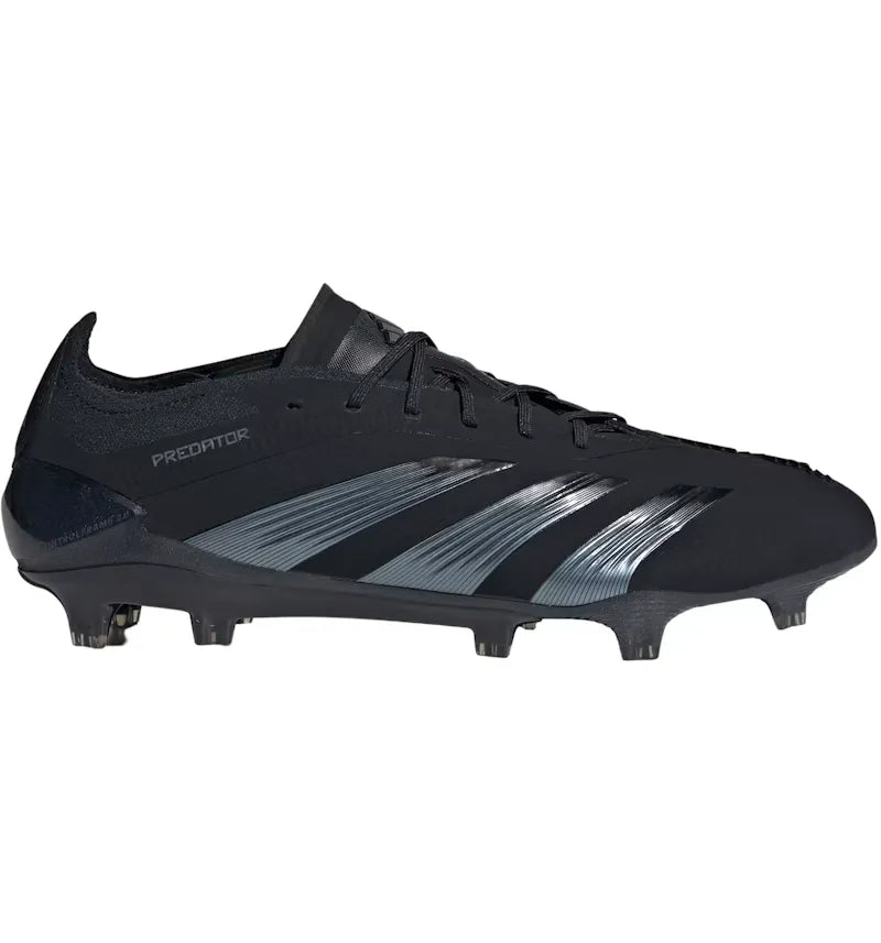 adidas Predator 24 Elite Low FG Core Black Carbon - vue 360