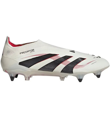 adidas Predator Elite Laceless SG Off White Core Black Pure Ruby - authentic adidas sneakers