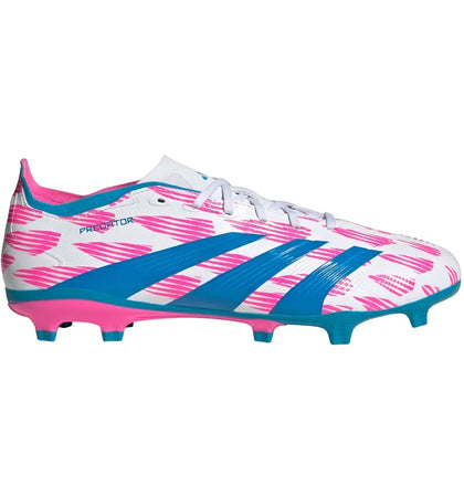 adidas Predator League FG Cloud White Solar Blue Solar Pink - authentic adidas sneakers