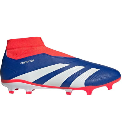 adidas Predator League Laceless FG Lucid Blue Cloud White Solar Red (GS) - authentic adidas sneakers