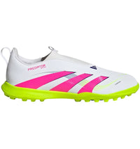 adidas Predator League Laceless Turf Cloud White Lucid Pink Lucid Lemon (GS)