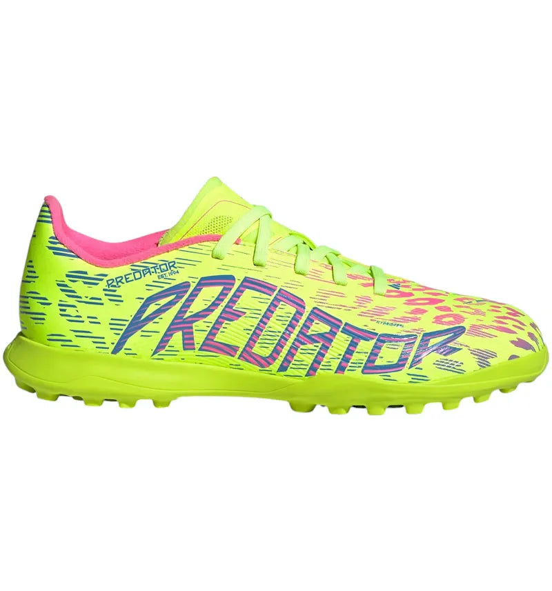 adidas Predator League Turf Lucid Lemon Blue Fusion Lucid Pink (GS) - vue 360