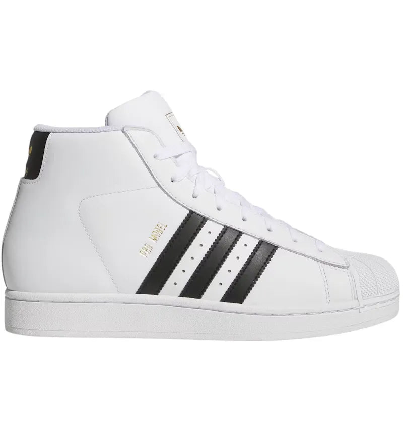 adidas Pro Model Cloud White Core Black Gold Metallic - vue 360