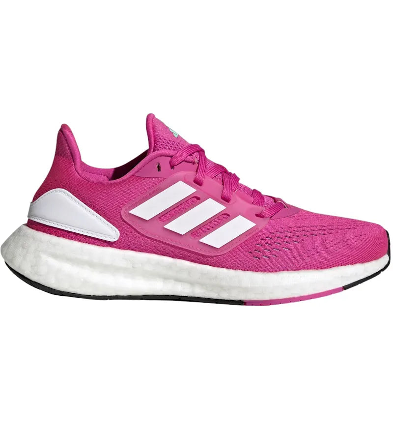 adidas Pureboost 22 Lucid Fuchsia Cloud White Pulse Mint (GS) - vue 360