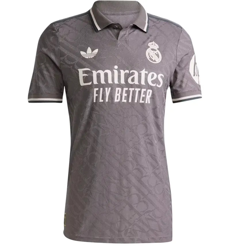 adidas Real Madrid 24/25 Third Jersey Charcoal/Charcoal - vue 360