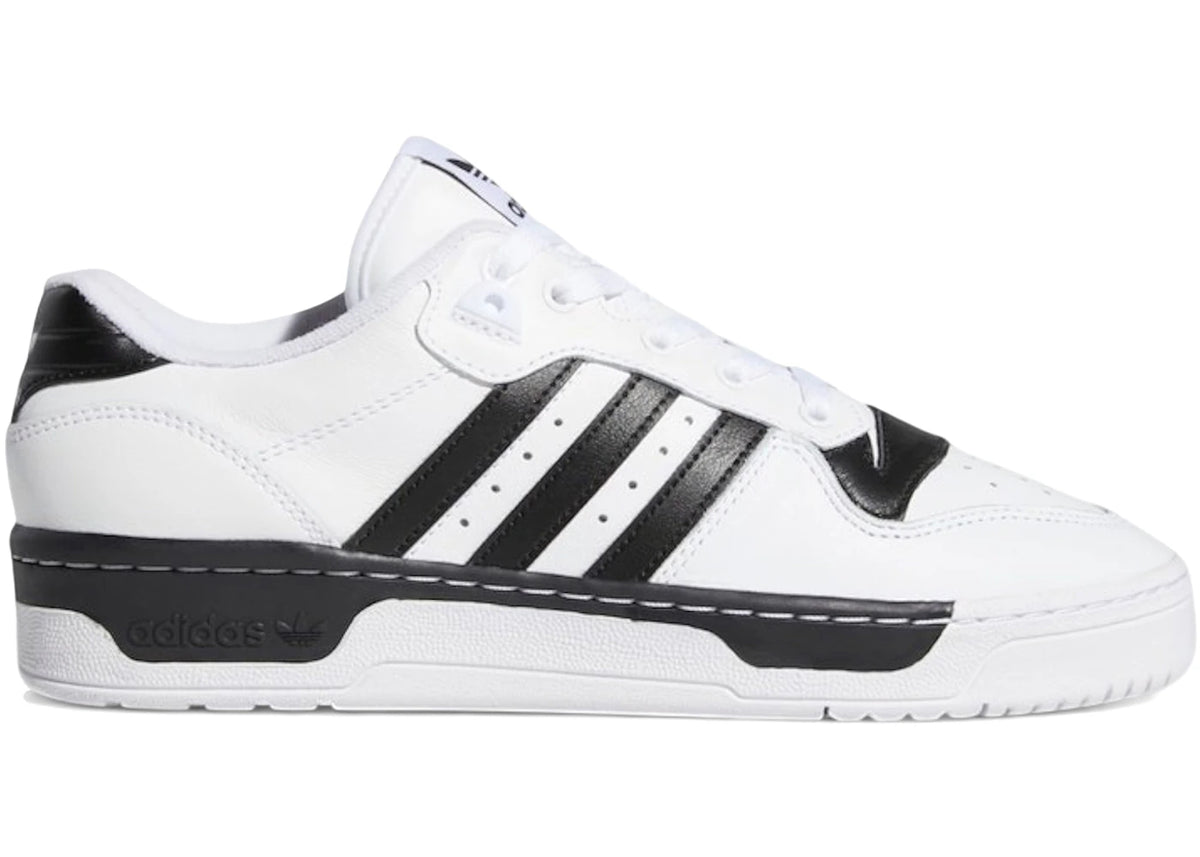 adidas Rivalry Low Cloud White Core Black Stripes - vue 360