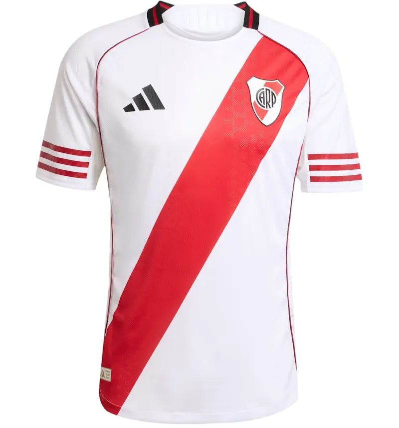 adidas River Plate 25/26 Home Authentic Jersey White Team Power Red 2 fuer Maenner - vue 360