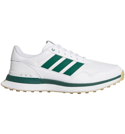 adidas S2G 26 Leather Spikeless Golf White Collegiate Green Gum - authentic adidas sneakers