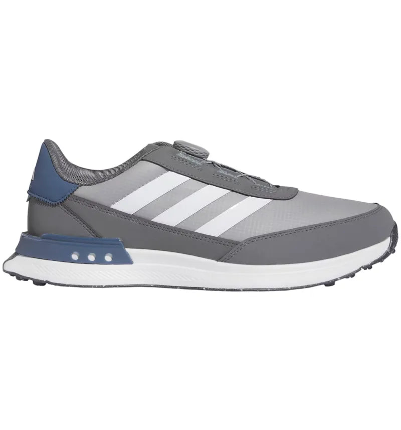 adidas S2G Spikeless BOA 24 Wide Golf Grey Cloud White Preloved Ink - vue 360