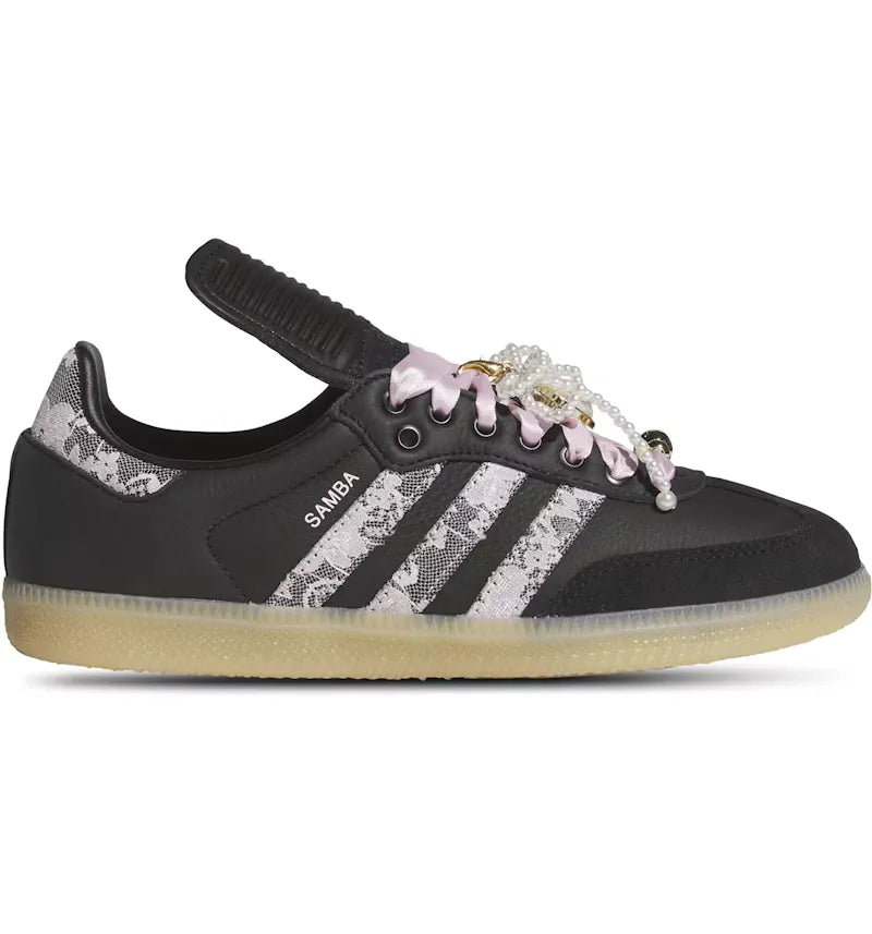 adidas Samba LT Black Pink Floral Pearls (Women's) - vue 360
