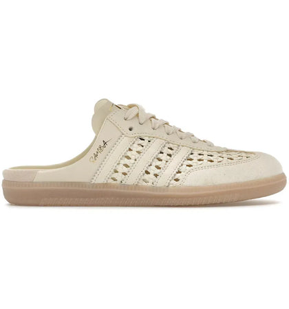 adidas Samba Mule Woven Basketweave Cream White (Women's) - authentic adidas sneakers