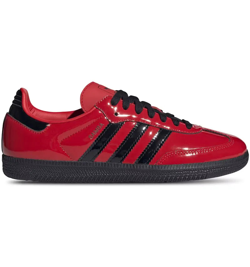 adidas Samba OG Better Scarlet Black Patent (Women's) - vue 360