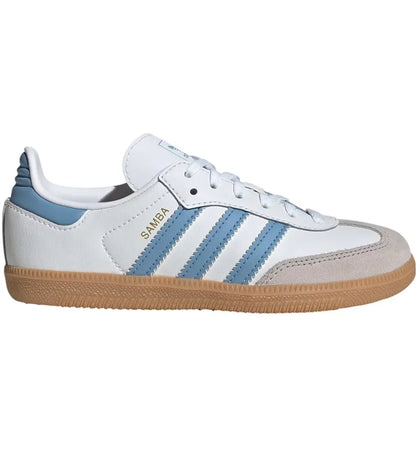 adidas Samba OG Cloud White Ash Blue Gum (PS) - authentic adidas sneakers