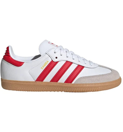 adidas Samba OG Cloud White Better Scarlet Gum (GS) - authentic adidas sneakers