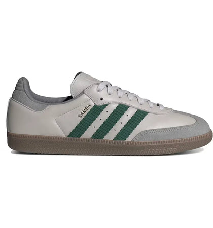adidas Samba OG Grey Collegiate Green - authentic adidas sneakers