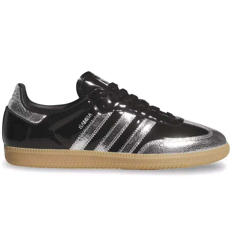adidas Samba OG Patent Black Silver Metallic - vue 360