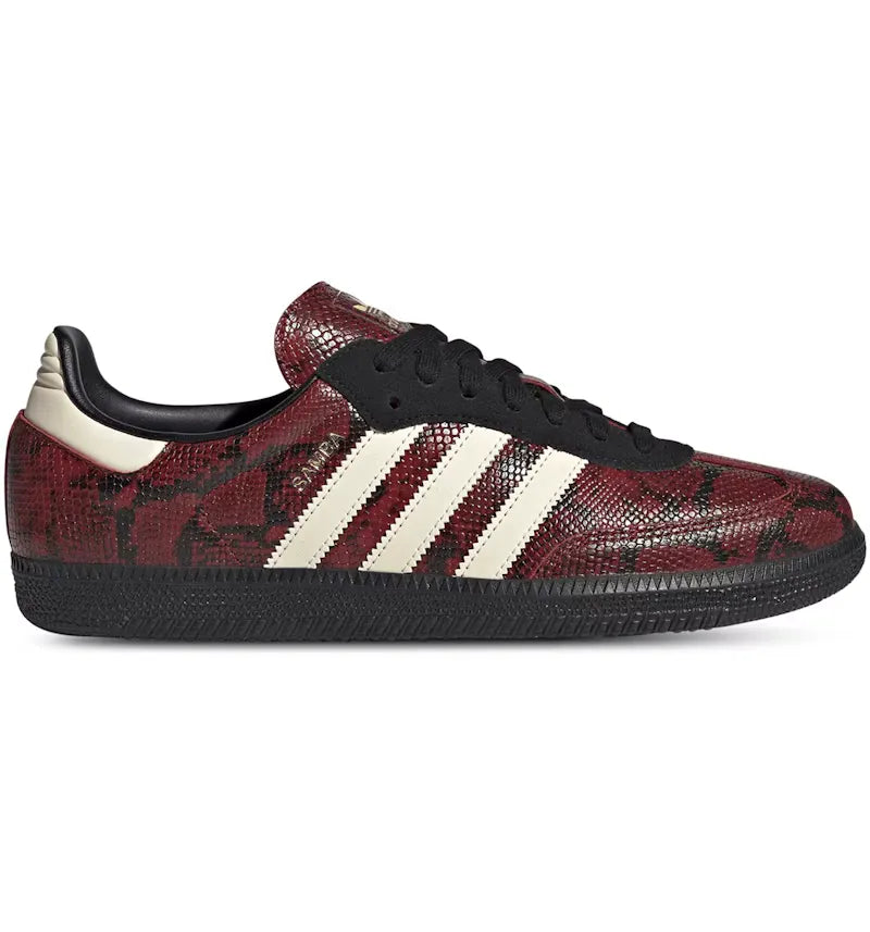 adidas Samba OG Snakeskin Victory Red Warm Vanilla - vue 360