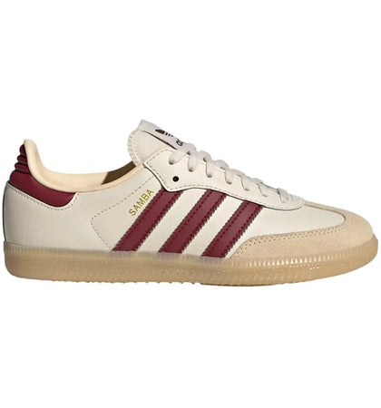 adidas Samba OG Wonder White Shadow Red Gum (GS) - authentic adidas sneakers