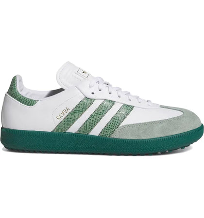 adidas Samba Spikeless Golf Barstool White Collegiate Green - authentic adidas sneakers