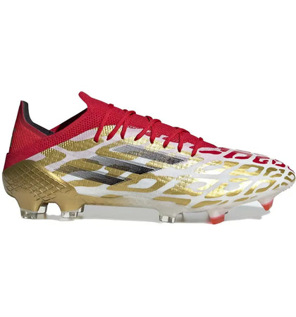 adidas X Speedflow Mo Salah.1 FG Gold White Scarlet - authentic adidas sneakers