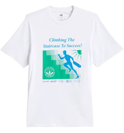 adidas Stairs Corpo Solutions Tee White - authentic adidas product