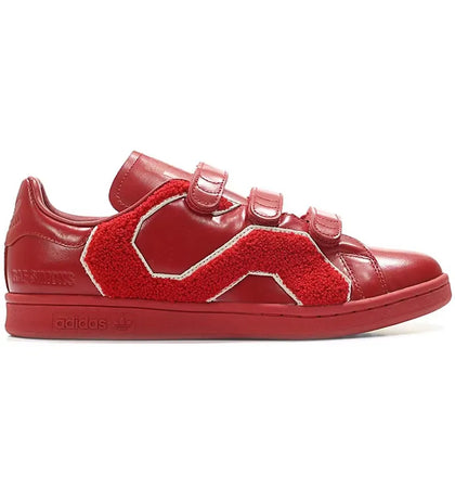 adidas Stan Smith Raf Simons Comfort Badge Power Red - authentic adidas sneakers