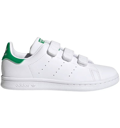 adidas Stan Smith Strap Cloud White Green (PS) - authentic adidas sneakers