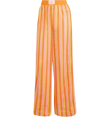 adidas Summer Glow Firebird Track Tracksuit Pants Semi Lucid Fuchsia/Hazy Orange/Semi Solar Orange - authentic adidas apparel