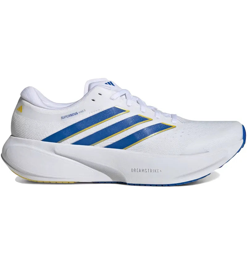 adidas Supernova Rise 3 Cloud White Blue Yellow - vue 360