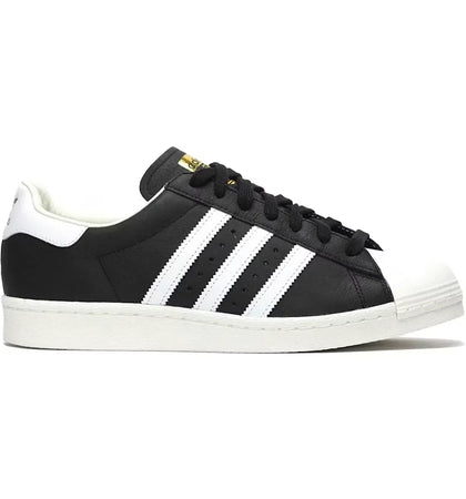 adidas Superstar Black/White-Gold Metallic - authentic adidas sneakers