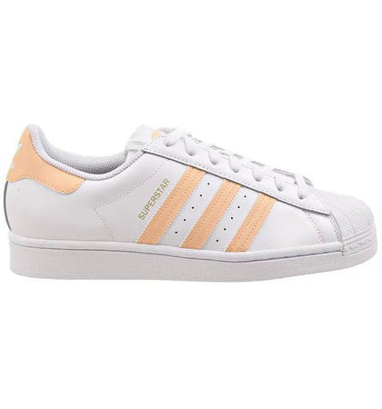 adidas Superstar Cloud White Glow Orange - authentic adidas sneakers