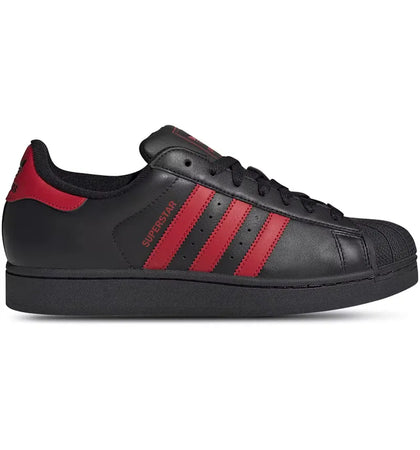 adidas Superstar II Black Better Scarlet - authentic adidas sneakers