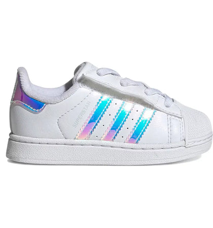 adidas Superstar II Comfort Closure White Iridescent Stripes (TD) - authentic adidas sneakers