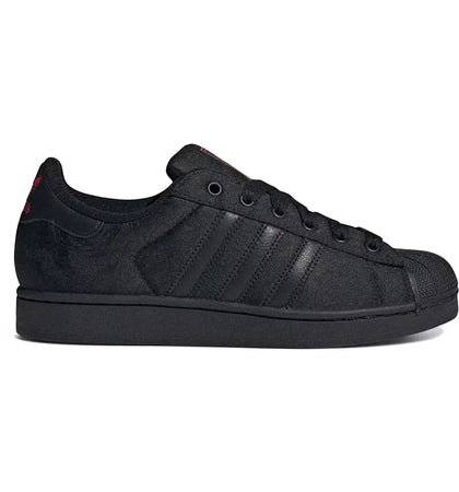 adidas Superstar II Core Black Better Scarlet - authentic adidas sneakers