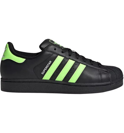 adidas Superstar II Core Black Signal Green Cloud White - authentic adidas sneakers